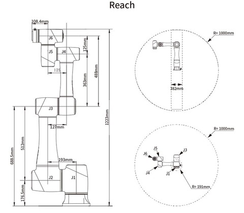 Роботизированный манипулятор DOBOT CR16