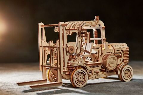 Вилочный погрузчик Wood Trick - Деревянный конструктор, сборная механическая модель, 3d пазл