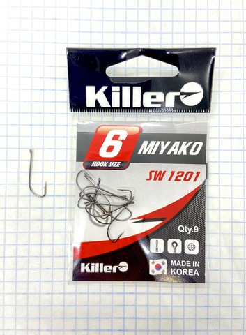 Крючок KILLER MIYAKO № 6 продажа от 10 шт.