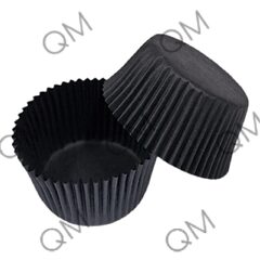 Тарталетка круг (черный) 50*30 мм, 100 шт