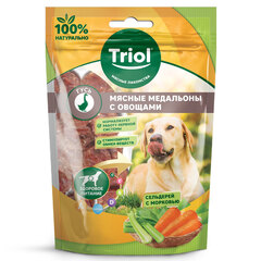 Triol мясные медальоны из гуся с морковью и сельдереем для собак, 70г