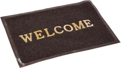 Коврик противоскользящий Welcome коричневый