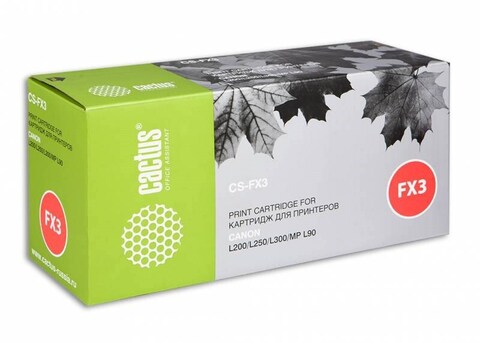 Картридж лазерный Cactus CS-FX3 FX-3 черный (2700стр.) для Canon L200, L250, L300, MP-L90