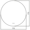 Abber AG6203S-0.77 Зеркало Mond AG6203S-0.77 с подсветкой, сенсорный выключатель, диммер, датчик присутствия