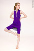 Knee length shorts with skirt stretch | violet