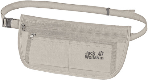 Картинка кошелек на пояс Jack Wolfskin Document Belt De Luxe dusty grey - 1