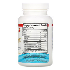 Nordic Naturals, Экстра ДГК, клубника, 1000 мг, 60 мягких таблеток
