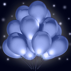 Светодиодные голубые шары