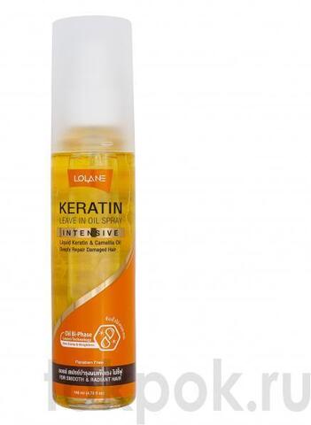 Спрей для волос с кератином Lolane Keratin Leave in Oil Spray, 140 мл