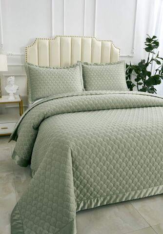 Покрывало 160х220 и наволочка 50х70 Sofi De MarkO Роксалана Олива