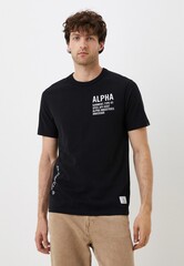 Футболка Alpha Industries Alpha Graphic Tee Black (Черная)