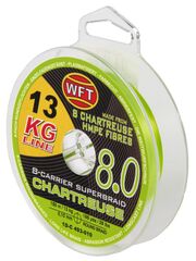 Леска плетёная WFT KG x8 Chartreuse 150 м, 0.10 мм