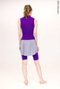 Knee length shorts with skirt stretch | violet