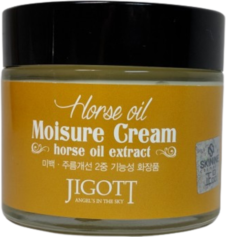 Jigott Cream Крем для лица увлажняющий с лошадиным маслом Jigott Horse Oil Moisture Cream