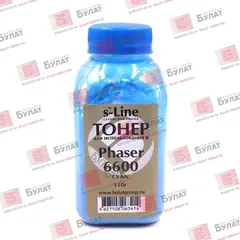Тонер БУЛАТ s-Line Xerox Phaser 6600 (Голубой, банка 110 г)