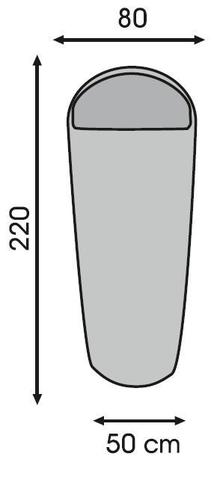 Картинка вкладыш в спальник Talberg Sheet Liner Mummy  - 2