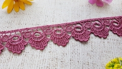Кружево плетеное, ш. 3 см, лиловый