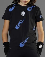 Детская футболка Hydrogen Flames tech Tee - black/bluette