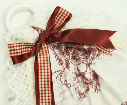 Держатель туалетной бумаги Old Florence Амели бордовый