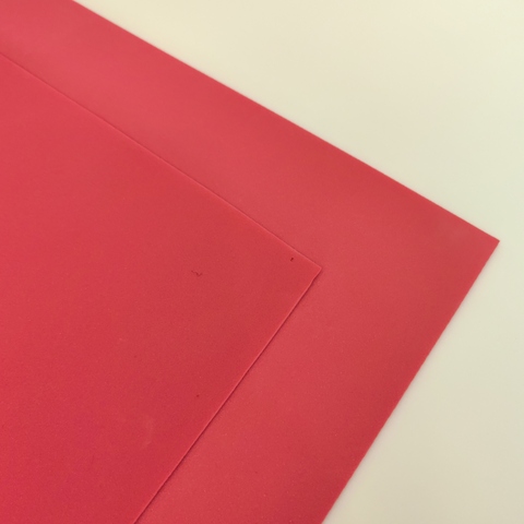 Зефирный фоамиран для творчества 2,0мм размер 50х50 см цвет красный (5шт)