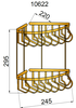 Угловая полка(металл), двойная Boheme 10622