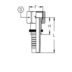Фитинг DN 16 ORFS (Г) 1.3/16 TIEFFE