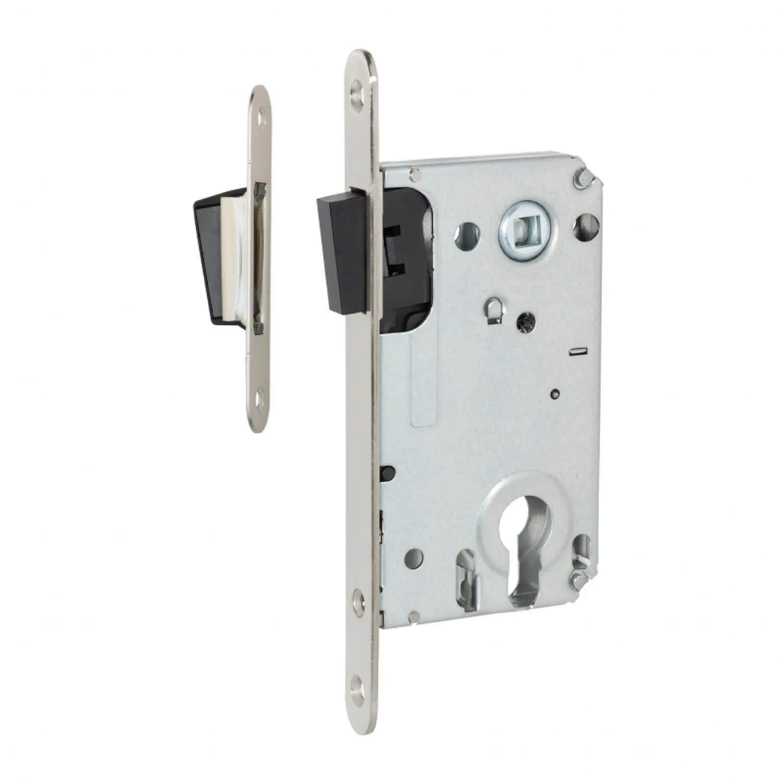 Межкомнатный механизм под цилиндр Vettore 530 C-S MAGNET 100 NI (Никель)