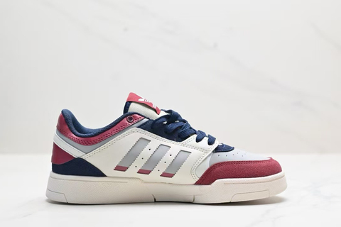 adidas Drop Step Low 'White/Burgundy' 