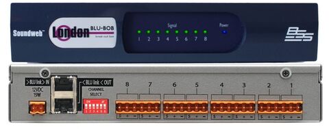 модуль расширения в полурэковом корпусе. 8 аналоговых выходов, BLU-Link.