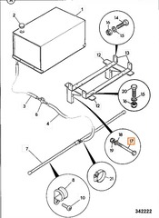 Болт с гайкой кронштейна бака для воды | 1315/3522Z | Aries