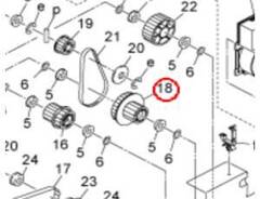 Шестерня привода A9JT217100, Idling Gear/1 KONICA MINOLTA AccurioPress 6120