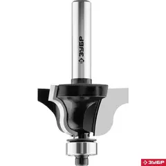 ЗУБР 38.1 x 19 мм, радиус 6.3 мм, фреза кромочная калевочная №4, Профессионал (28787-38.1)