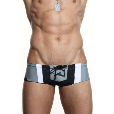 Мужские плавки хипсы черно-серые Aussiebum Joy Hip