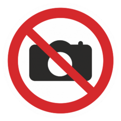 Табличка Не фотографировать 200х200
