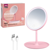 Настольное зеркало для макияжа с подсветкой Mirrorlight A1 (Розовое)