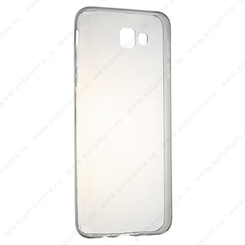 Накладка силиконовая ультра-тонкая для Samsung Galaxy J5 Prime G5700 2016 черная (прозрачная)