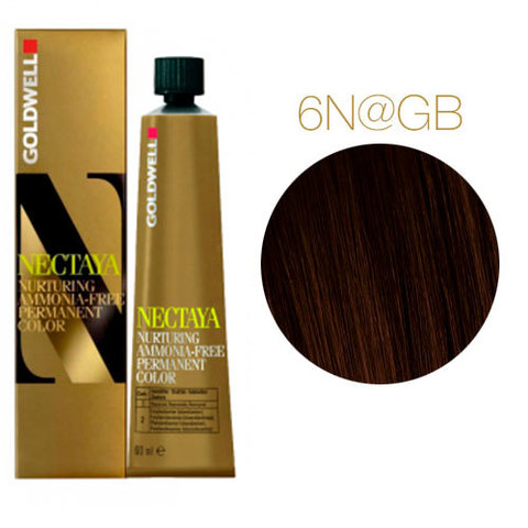 Goldwell Nectaya 6N@GB (натуральный золотисто-коричневый) - Краска для волос