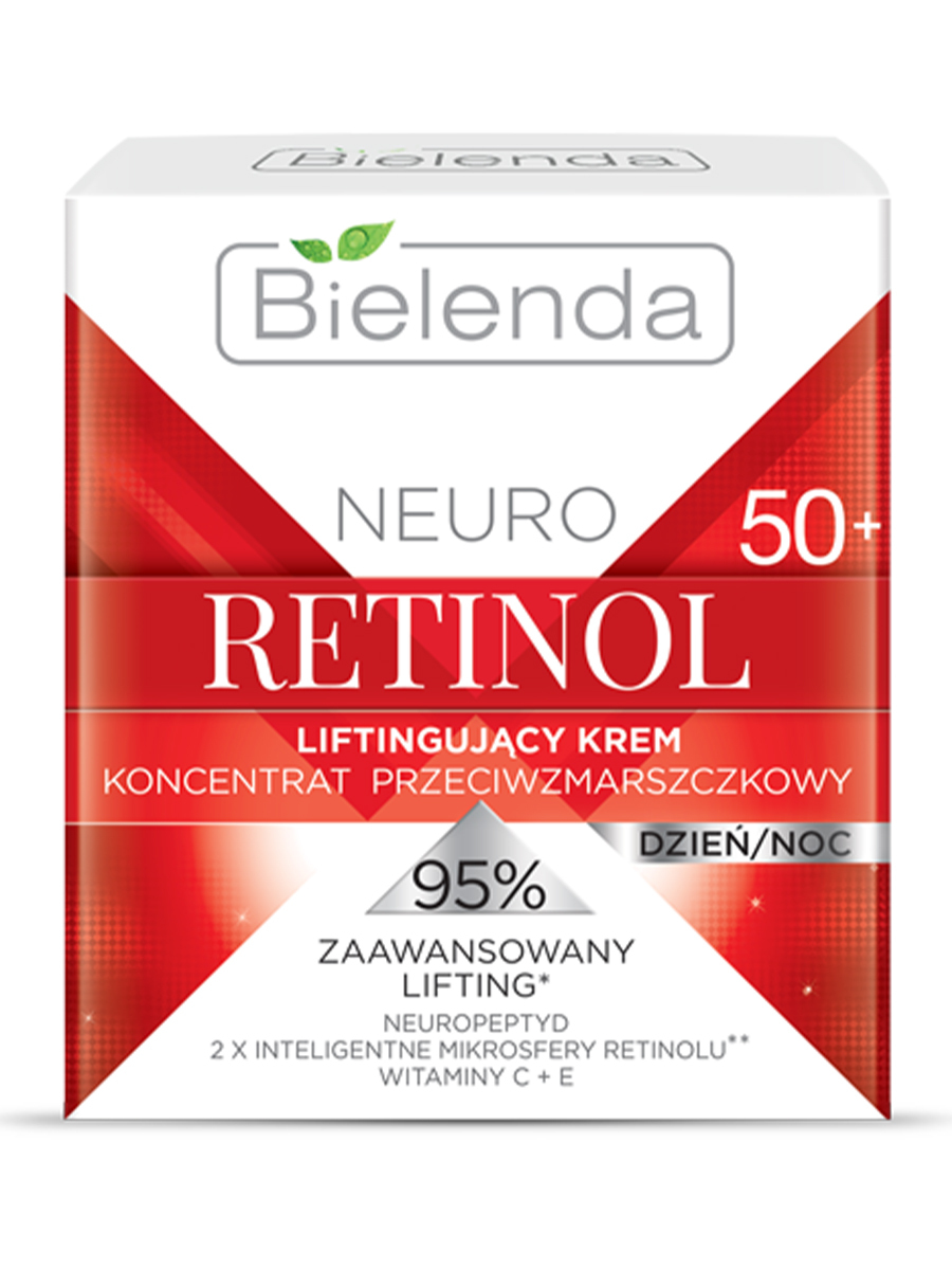 BIELENDA NEURO RETINOL Подтягивающий крем-концентрат против морщин 50+ дн/ночной 50мл  (*6)