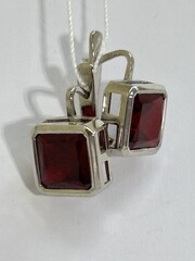 Квадрат  (серьги из серебра)