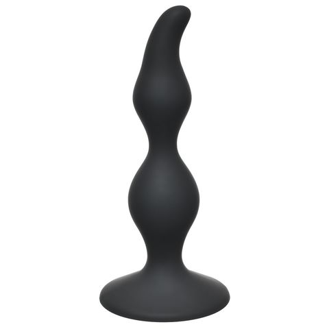 Чёрная анальная пробка Curved Anal Plug Black - 12,5 см. - Lola Games First Time 4105-03Lola