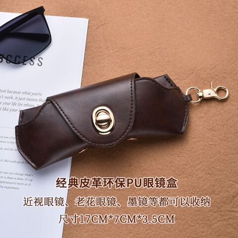 Чехол для очков коричневый K-19