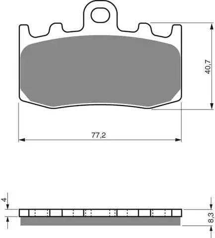 Колодки тормозные дисковые 196 GP5