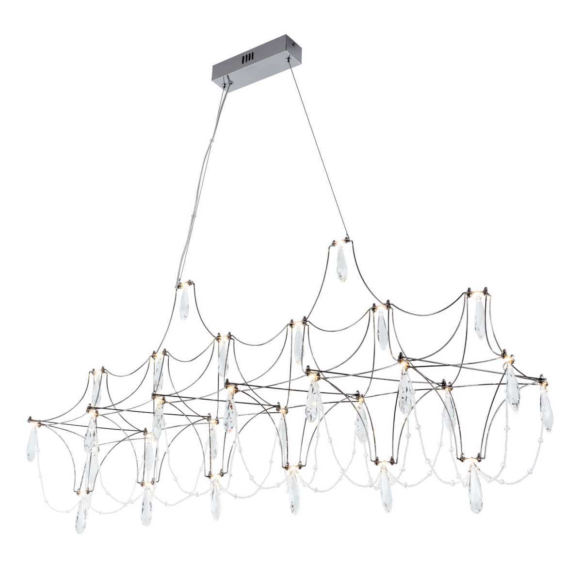 Подвесная светодиодная люстра Modelux Premium ML.5603.1200P СН