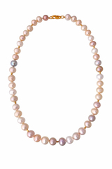 Бусы из разноцветного жемчуга, премиальная позолоченная фурнитура