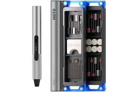 Машинка-гравер HOTO SNAPBLOQ Electric Mini Rotary Tool Kit (38 предметов, серый, R-A04)