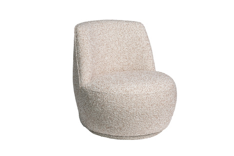 Кресло поворотное рогожка 73х75х75см Garda Decor бежевое