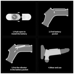 Насадка на пенис с вибрацией с рукавом для мошонки Wave Knights Ring голубая (14,4*2,8)