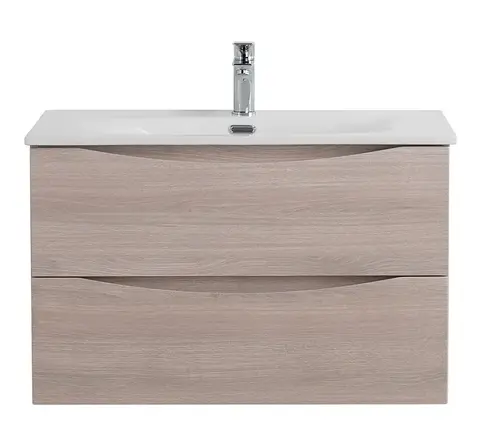 BelBagno MARINO-CER-N-800-2C-SO-RG-P MARINO-CER-N База под раковину подвесная с двумя выкатными ящиками, Rovere Grigio, 796x455x500, MARINO-CER-N-800-2C-SO-RG-P