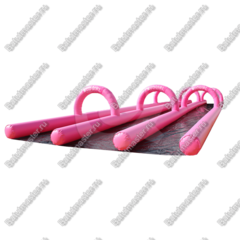 Водная горка без надувного дна, герметичная ТУРБО "Зефир", 80*6,5*1,5 м