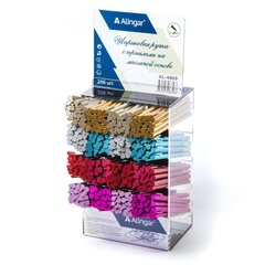 Ручка шариковая на масляной основе Alingar "NELI-M", 0,7 мм, синяя, игольчатый наконечник, трехгран., цветной, пластик. корпус, пластик. стенд 256 шт.